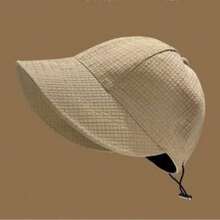 Women's Drawstring Waffle Baseball Cap, Fashionable Sun Protection Beach Travel Hat, Suitable For Spring And Summer Wear - Multicolor - View 2