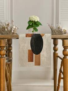 1pc,Bohemian Style Table Runner,Modern Living Room Dining Table Mat,Minimalist Style Rectangular Tablecloth,Dry Cleanable,Washable,Suitable For Kitchen Dining Table Party Wedding Decoration Vintage,Suitable For Entryway,Family Gathering,Coffee Table,Living Room - Multicolor - View 7