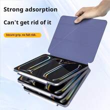 Strong Magnetic Adsorption Slim Tri-Fold Stand Protective Case Compatible With IPad Pro 13-Inch M5 M4 2026, Air 11 M2 10.9, Air 5th Gen, 10th Gen, 11th Gen, A16 2025, M3 Air 13, Supports Pencil Pro And Pencil - Lavender Y - View 7