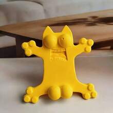 1pc Cute Funny Cat Phone Stand, Portable & Open Paw Design Desktop Holder, Multifunctional Mobile Stand For Cat Lovers - A - View 6