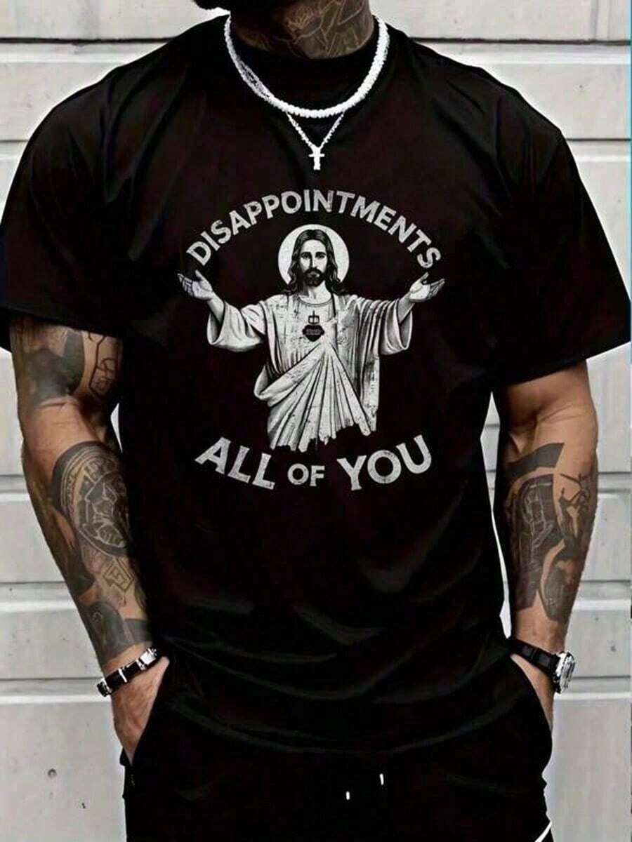 Men Sports Tees & Tanks - 黑色 - 查看 1