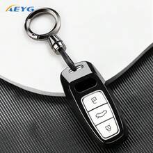 Black & White Fashion TPU Car Key Fob Cover, Anti-Scratch Protective Shell Fit For Audi A6 A7 A8 C8 Q8 D5 E-Tron Keyless Remote Key - Audi D Models - View 10
