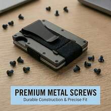 Tornillos compatibles para billetera Ridge, 14 piezas anti-aflojamiento, adecuados para reemplazo de tornillos de billetera Ridge y destornillador Torx T5, compatibles con RidgeWallet & billetera de metal minimalista RFIDW - A - Ver 6