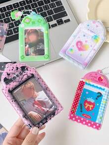 1 Buah Sarung Kartu PVC, Wadah Penyimpanan dan Pelindung Foto Instan 3 Inci untuk Kenang-kenangan Konser Idol dan Akses Pajangan Kartu Kecil, Hari Pertama Sekolah - MultiWarna - View 12