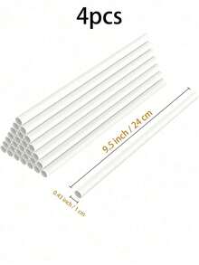 1/4/8/16pcs White Floating Cake Support Rods, Cake Layer Support Tubes, Cake Stacking Support Rods, White Plastic Support Rods, Suitable For Layered Cake Construction And Stacking, Perfect For Christmas Parties And Events, Cake Support Rods - Multicolor - View 13