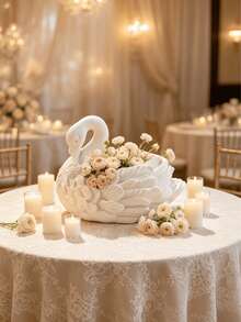 Jarrón de Cisne Americano Vintage, Adecuado para Arreglos Florales, Decoración de Estilo Francés, Aplicable para Sala de Estar, Hotel, Restaurante, Banquete y Boda, Decoración de Jardín/Piscina Interior/Exterior, Regalo Perfecto (Sin Energía Requerida) - Múltiples modelos 2 - Ver 3