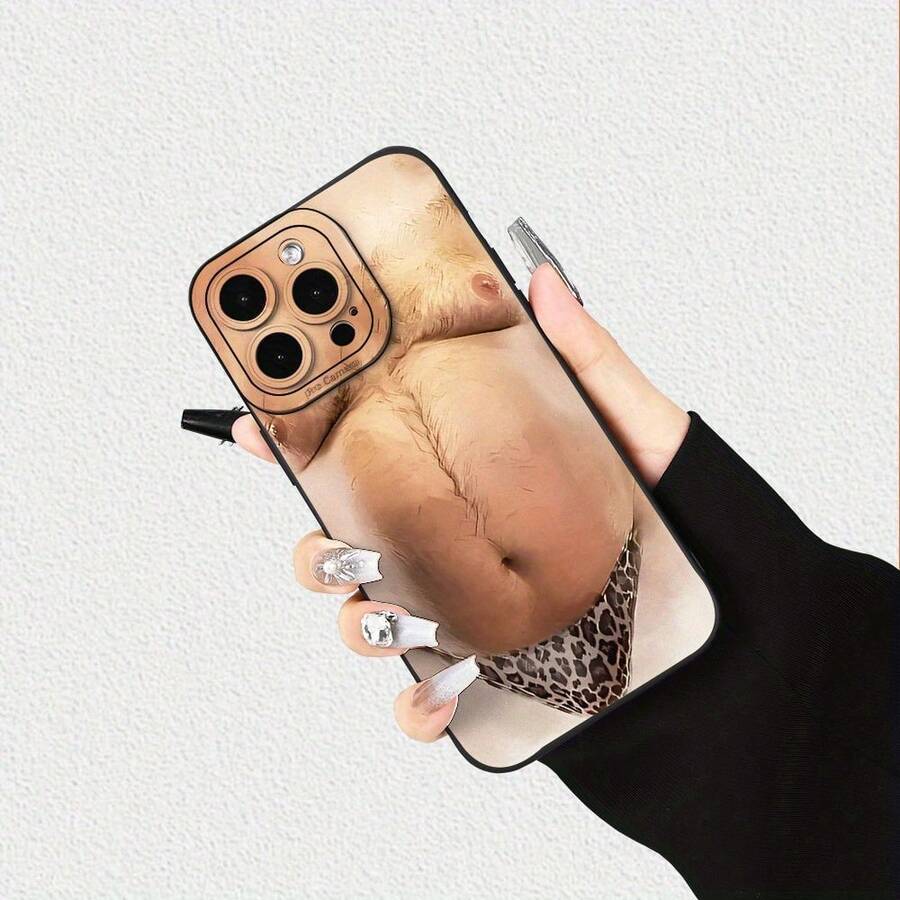 Nueva funda para teléfono con diseño sexy de vientre, con una textura mate avanzada, moderna y popular, con protección completa para la cámara, a prueba de golpes y resistente a caídas, adecuada para las series 161514131211XXRXS87SE Mini Plus Pro Max, clásica, se puede usar como regalo para novio o novia. - (Un color) 1 unidad por paquete - Ver 1