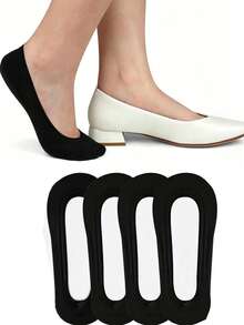 2/4/5/6/10/20 Pairs Women's Ultra Low Cut Invisible Socks, Non-Slip Nylon Foot Socks, Suitable For Flats, Loafers, High Heels, Daily Wear - Multicolor - View 13