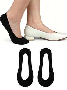 2/4/5/6/10/20 Pairs Women's Ultra Low Cut Invisible Socks, Non-Slip Nylon Foot Socks, Suitable For Flats, Loafers, High Heels, Daily Wear - Multicolor - View 12