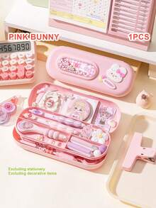 Tempat Pensil Dua Lapis dengan Jendela Gelembung yang Lucu, Kotak Pena Kustomisasi DIY Jepang Kawaii, Kotak Penyimpanan Alat Tulis Anak Kapasitas Besar, Perlengkapan Sekolah Siswa - Berbagai opsi untuk dipilih - View 11