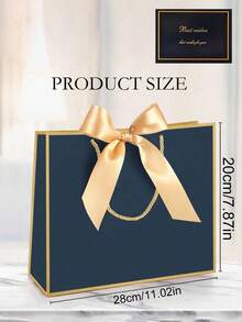 3pcs/4pcs/1pc/8pcs Minimalist Versatile Gift Bags With Handles, 11 Inch Size, Perfect For Birthday Party, Graduation Gift Wrapping, Girlfriend Gift Wrapping, Wedding Occasions, Gender Reveal Party And Party Favor Packaging - Multiple Styles/colors - View 8
