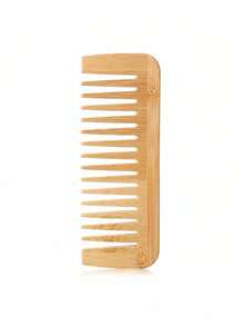 1pc Bamboo Comb Set, Natural Wood Comb For Women, Anti-Static Wide-Tooth Comb, Styling Tail Comb - 1 - View 6