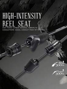 SOUGAYILANG Ultra-Light Carbon Fiber Trout Rod, Suitable For Sunfish/Bass - Solid Tip & Ceramic Guides 1-7g Lure Weight RF Action, High-Strength Reel Seat - Sensitive For Beginners & Stream Anglers, Enjoy Fishing Fun - Black - View 5