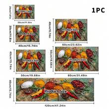 1pc Dish Drying Mat, Coffee Machine Mat, Multi-Spice & Ingredient Print Draining Mat, Durable, Highly Absorbent, Suitable For Dining Table, Cafe And Other Scenes, Multi-Purpose Drainage Mat, Home Gift, Tabletop Decor - XYLSD-515 - View 12