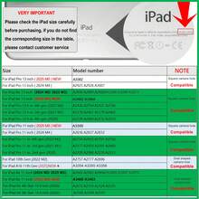 適用於 iPad Pro 13 吋 M5 M4 2026、Air 11 M2 10.9、Air 第 5 代/第 10 代/第 11 代 A16 2025 M3、Air 13，強力磁吸超薄三折立式保護殼，支援 Pencil Pro 與 Pencil - Gray Y - 查看 3
