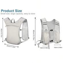 Lightweight Sports Backpack With Adjustable Shoulder Straps And Buckle Closure - Color Block Design, Suitable For Outdoor Running, Cycling, Trail Running, Includes Phone Pocket Vest, Hands-Free Portable Bag, Suitable For Various Lifestyles - Multicolor - View 4