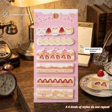 120Pcs Random Bakery Themed Cream Tone Memo Sticky Notes, Lightweight Paper Material With Lovely Bakery Food Printed Patterns. Multi-Index Categorized Highlighter Tab Stickers For Page Marking, Journal Decoration And Planner DIY Crafts.Back To School - Multicolor - View 9