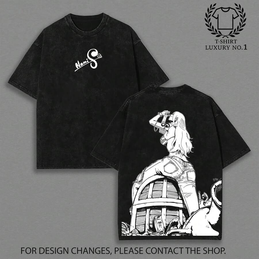 Camiseta unisex manga corta con estampado, cuello redondo, 100% algodón puro, tela suave y transpirable, estilo casual ideal para primavera y verano, ropa de uso diario cómoda - Negro - Ver 1