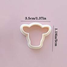 1pc/2pcs Cartoon Cute Cow Spotted Cow Shaped Polymer Clay Earring Cutter Mold For Beginners To Make Soft Clay Earrings Jewelry - Apricot - View 10