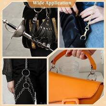 20pcs Metal O-Ring Spring Clasps, Suitable For Handmade DIY Charm Jewelry Making, Can Be Used For Open/Close Round Keychains, Handbags, Hooks, Dog Leash Buckle Connectors, Versatile And Practical - Multicolor - View 8