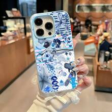 Tema oceánico de Blue Stitchfunda de teléfono Fundas compatibles con ,Apple,VIVO,OPPO,,, y Honor.Fabricadas en silicona TPU,ofrecen protección contra golpes y caídas. - Azul - Ver 4