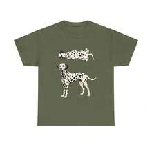 Women's T-Shirt With Dalmatian Dog Illustration T-Shirt |   Two Dalmatians On A Red Background Are Cool In The Summer - 綠色 - 查看 12