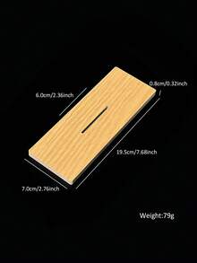 1pc Asymmetrical S-Shaped Wavy Mirror Acrylic Nail Art Display Color Card With Solid Wood Base, Reflective Display Board For Nail Salon Press-On Nails Photography - Multicolor - View 7
