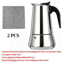 12-Cup Stainless Steel Electric Stovetop Espresso Machine (304L Stainless Steel); 2/4/6/9/12-Cup Instant Coffee Machine; Classic Italian Mocha Machine – Brew Rich, Aromatic Coffee And Cuban-Style Coffee At Home. - Silver - View 15