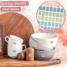 10 Sheets Colorful Categorized Index Label Stickers 16X21.5cm Waterproof Easy-Tear Self-Adhesive Name Labels Office Stationery Marking Stickers - Index Labels - View 11
