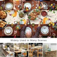 Fall Thanksgiving Pumpkin Table Runner Holiday Party Decor Reusable Kitchen Dining Table Runner For Dresser Scarves,Dining Room,Wedding Party,Autumn Decorations - Multicolor - View 6