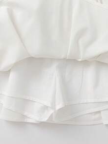 Balabala Baigongling 女孩快乾短褲套裝 涼感運動服裝 - 藍白色調 - 查看 6