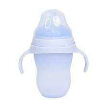 新生兒矽膠奶瓶 250ml，可拆卸雙把手，寬口設計方便清洗，防溢奶母乳感嬰兒奶瓶 - 彩色 - 查看 8