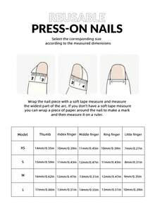 10 piezas de puntas de uñas postizas con forma de almendra, adecuadas para uñas de fiesta y citas, uñas de Navidad, regalo del Día de San Valentín, suministros de uñas perfectos para mujeres y niñas - Multicolor - Ver 6