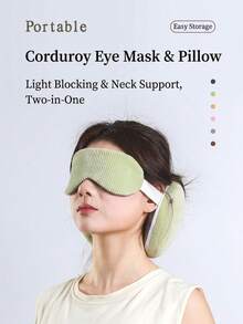 Multifunctional U-Shaped Pillow, Combined Eye Mask And Neck Pillow, Light-Blocking Sleep Pillow, Suitable For Napping And Airplane Travel - Multicolor - View 4