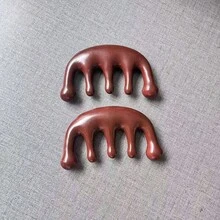 1件裝 清理與刮痧按摩梳，男女通用頭皮按摩梳，便攜式頭部理療按摩梳 - A - 查看 6