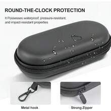 1pc Solid Color Portable Glasses Storage Bag, Sturdy Shape With Smooth Opening And Closing, Compact And Easy To Store, Can Hold Fashion Glasses And Eyeglasses, Convenient For Commuting And Travel, Simple And Versatile, Suitable As A Gift - Multicolor - View 2