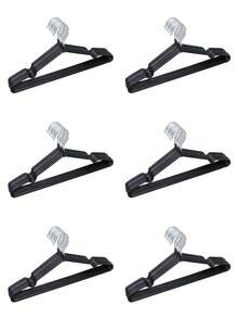10/20/40/60/100pcs Set Anti-Slip Coated Clothes Hangers, Morandian Color System, Luxury Home Use - Black - View 20