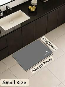 1pc Of A Light Gray, White-Patterned Rubber Soft Mat For The Kitchen, Which Is Water-Absorbing And Easy To Clean. It's Suitable For Use In Kitchens, Bathrooms, And Other Areas. It's Suitable For Use Throughout The Year And For Various Holidays. - Multicolor - View 14