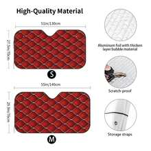 1pc Car Windshield Sun Shade, Foldable Windshield Sun Shade, Ultimate UV Protection For Car Interior, Foldable Car Front Window Cover, Universal Car Accessories Sun Heat UV Shade Protector For Car SUV Truck - Sunshade - View 5