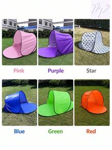 OBOVAY 30s Quick Setup Beach Tent - UV Protection Sun Shelter, Lightweight Beach Tent, Outdoor Adventure Sunshade - Beach Family Essential - Music Festival Camping Gear - Backyard Shade - Sports Event Shade - Emergency Sun Protection - A - View 10