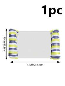 1pc Inflatable 2-Ring Striped Swimming Ring, PVC Material Adult Inflatable Hammock Floating Device, Suitable For Beach, Swimming Pool, Vacation, Summer Beach Party - Multiple Styles - View 18