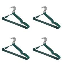 10/20/40/60/100pcs Anti-Slip Coated Hangers, Morandí Color System Luxury Home Clothes Racks - Dark Green - View 22