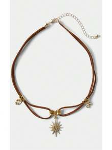 Noxbound New Vintage American Style Multi-Layer Necklace, Sweet & Cool Clavicle Chain, Fashion Sweater Chain - Sun - View 5
