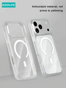 KOOLIFE Transparent MagSafe Phone Case, Made Of Anti-Yellowing Anti-Oxidation PC+TPU Hybrid Material, Minimalist Ultra-Thin Design, Excellent Aesthetic Texture. Shockproof And Drop-Resistant, Full Lens Protection, Supports Wireless Charging. Compatible With IPhone 17/17 Pro/17 Pro Max - Clear - View 6