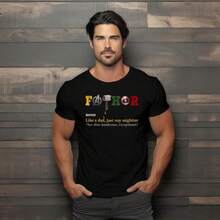 Camiseta Fathor 100% algodón, Thor, Camiseta de los Vengadores, Regalo para el Día del Padre, Camiseta de los Vengadores para Hombre, Camiseta con Definición de Fathor, Camiseta de Papá Mara - Negro - Ver 1