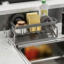 1pc Modern ABS Plastic Kitchen Storage Rack - Multifunctional Sponge And Towel Holder With Drainage, Suitable For Countertop And Sink Storage, No Electricity Required - Multicolor - View 10