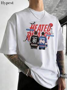 100% Cotton Loose-Fit T-Shirts With LGBTQ Rivalry Theme. Basketball Jerseys With A Rivalry Print For Players. Sets Of Vera - 白色 - 查看 1