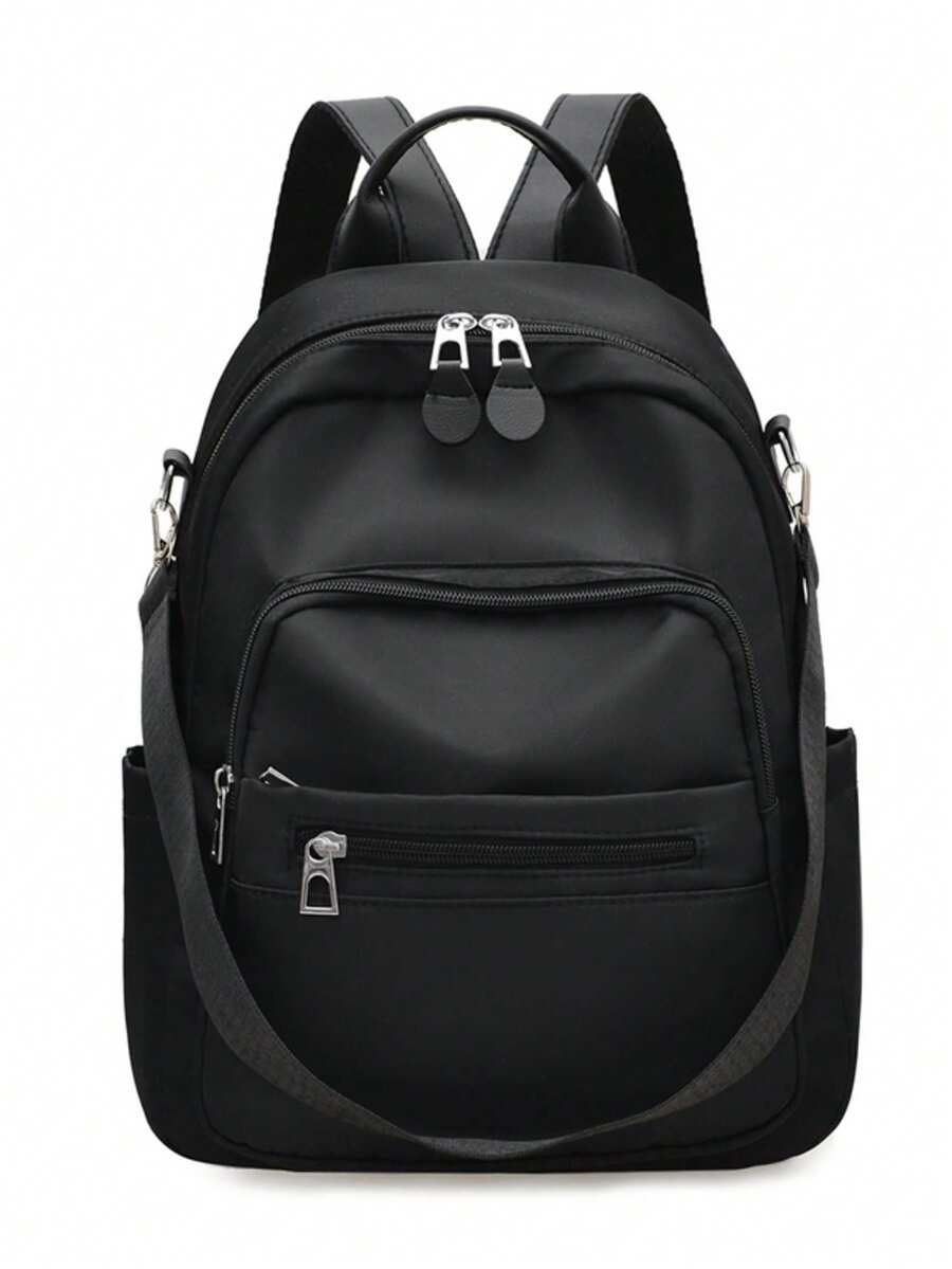Black Multifunctional Mini Backpack, Lightweight Anti-Theft Small Backpack, One Shoulder Crossbody Commuter Women's Bag