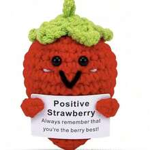 1pc Crocheted Doll Gift, Suitable For Ladies, Friends, Colleagues, Teachers, Crocheted Animals To Encourage, Birthday. - Multicolor - View 9