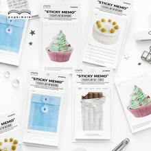 30pcs PaperMore Today's Sweet Series Sticky Notes, Korean Artistic Style Memo Pads, Retro Decorative Bottom Paper Suitable For Diary, Planner, Album, And Daily Office Memo - A - View 1